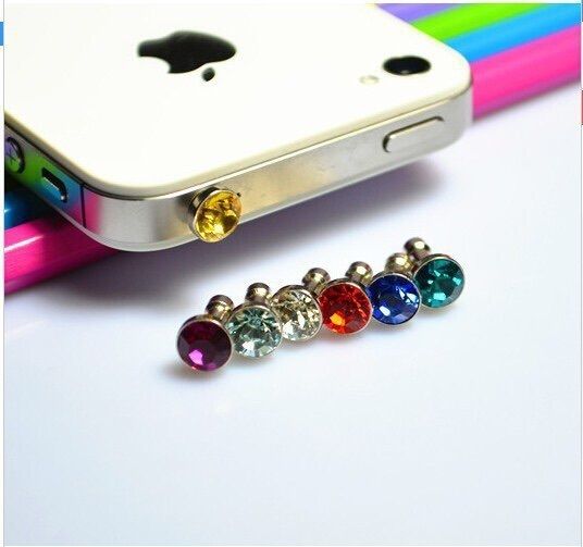Brand new 8 pack of diamond plug in dust covers for phone and tablets