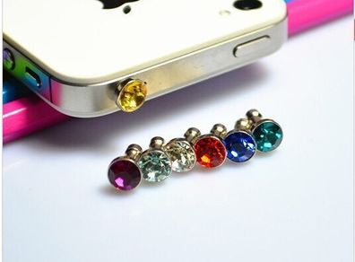 Brand new 8 pack of diamond plug in dust covers for phone and tablets