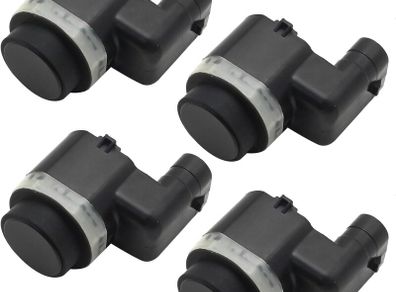 4Pcs Front and Rear PDC Parking Sensors, Black Bumper Parking Assist Sensor Replacement for Ford Galaxy Mondeo MK4 S-Max Replacement for Volvo C30 S40 S60 V40 V50 V60