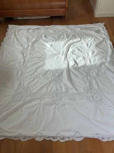 Handmade embroidered duvet cover