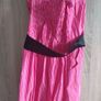 Pink dress with belt l size uk 8 never worn Image 7