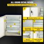 NEMA Fiberglass Enclosure, 30x25x14 cm NEMA 4X Fiberglass Electrical Box, IP66 Waterproof & Dustproof, Outdoor/Indoor Electrical Junction Box Image 5