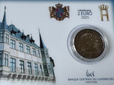 2 euro coin - 75th Anniversary of the Schuman Declaration | Luxembourg 2025