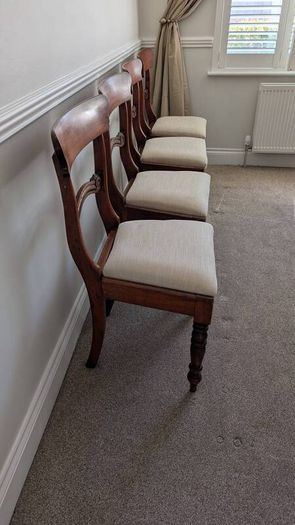 Regency dining room chairs x4