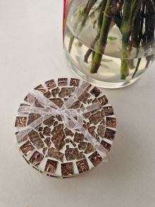 Gold Tile Mosaic Coasters
