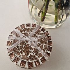 Gold Tile Mosaic Coasters