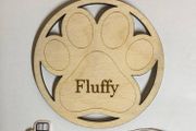 Personalised wooden pet ornaments