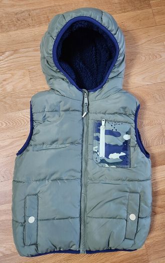Marks & Spencer Gilet / M&S Bodywarmer Vest with hood - Boys - Age 5 to 6 years