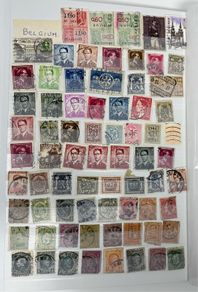 An Post Irish 16 Page Stamps Stock Book with used stamps from America to Cayman Islands