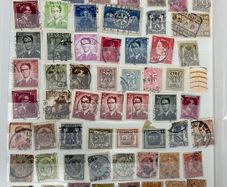 An Post Irish 16 Page Stamps Stock Book with used stamps from America to Cayman Islands