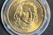 USA James Madison 1809-1817 Presidential Dollar Mint in protective Capsule Issued in 2007