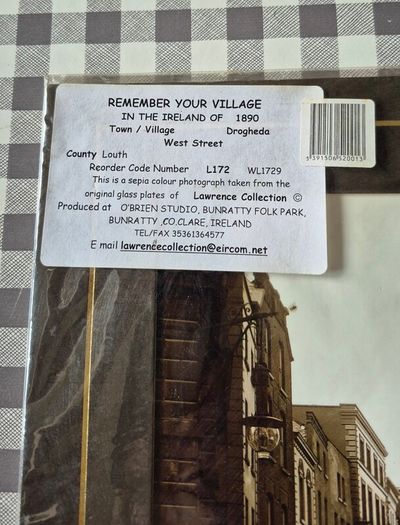 Vintage Lawrence Collection Sepia Print. West Street, Drogheda