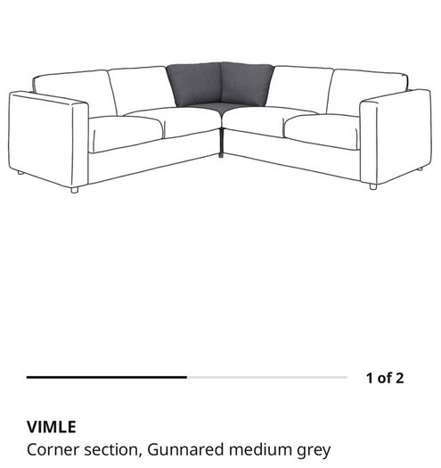 Vimle corner section