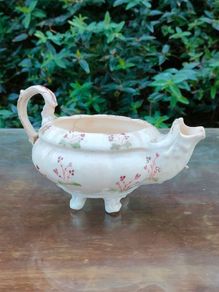 18th century creamware gravy boat