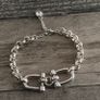 Silver Plated Shackle Link Bracelet Image 3