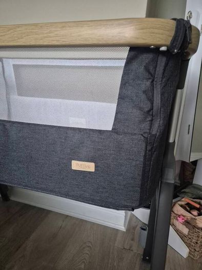 Tutti Bambini 2-in-1 Baby Bassinet & Bedside Sleeper - Dark Grey