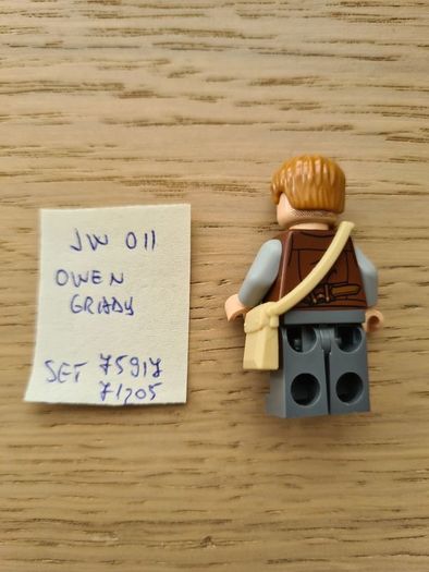 lego jw011 owen grady, set 75917, 71205 jurassic world