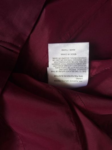 Vintage karen millen burgundy embellishment diamond corset top size small 14