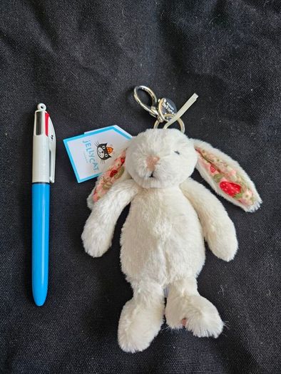 Jellycat Blossom Cream Bunny 'Berry' Bag Charm