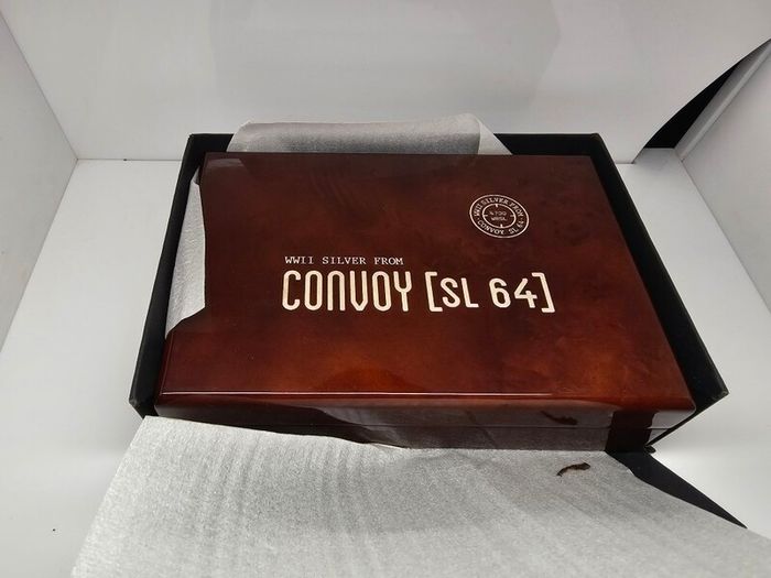 Niue Island 2015 Silver 10oz 50 Dollars H.M. Mint Bombay WWII Silver From Convoy SL 64 SS Gairsoppa