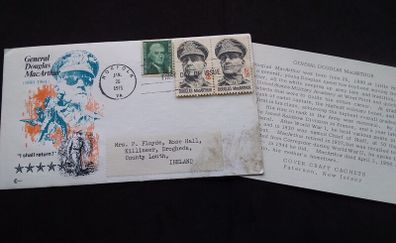 USA Stamps : General , Douglas MacArthur - Military First Day Cover - 1971