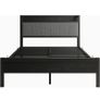 Double Bed Frames with Wooden Storage Headboard Image 2