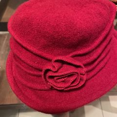 Red woman's wool hat