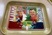 Coca Cola Metal Tray Alabama Auburn 1975