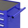 Tool Trolley with 4 Drawers Steel Blue Image 5
