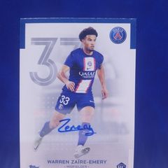 2022-23 Topps Paris Saint-Germain Warren Zaire-Emery Rookie Card RC AUTO