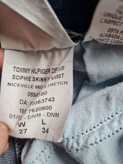 Tommy hilfiger Sophie slim mid jeans size 27/34  zip fly in excellent condition