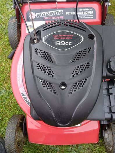 warrior petrol lawnmower