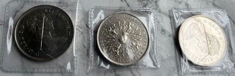 3 x 1980 Queen Mother 80th Birthday Crowns. 10 euro each or 25 for 3