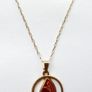 Vintage Sterling Silver 925 Gold Plated Chain with Pendant , length 20" - 2,8g Image 4