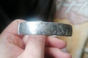 Vintage Engraved Silver Bangle
