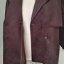 New 4th Arq chocolate brown suede effect Jacket size XL UK 16 Image 9