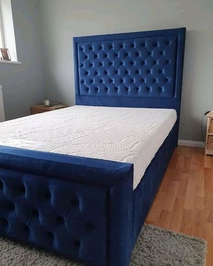 Hilton Double & King Size Bed Frame With Mattress Opt