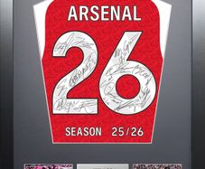 Arsenal 2026 Season Team signed Shirt Frame