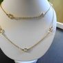 Vintage Sterling Silver 925 Gold Plated Women's Necklace Image 3