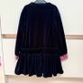 Billieblush navy velour dress with sequin heart Image 4