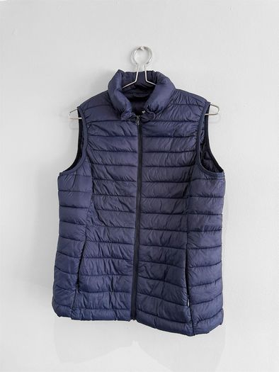 Pre Owned Dunnes Stores Navy Puffer Gilet Bodywarmer