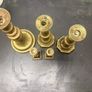 Five Vintage Brass-Tone Candlesticks Image 2
