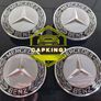 4 x Mercedes Centre Caps (Black) FREE POST Image 2