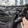 Leather Pants 501 cut Image 3