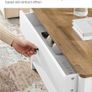 Coffee table with 2 drawers FREE DELIVERY Image 4