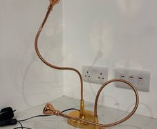 2 rose gold ikea flexible lamps