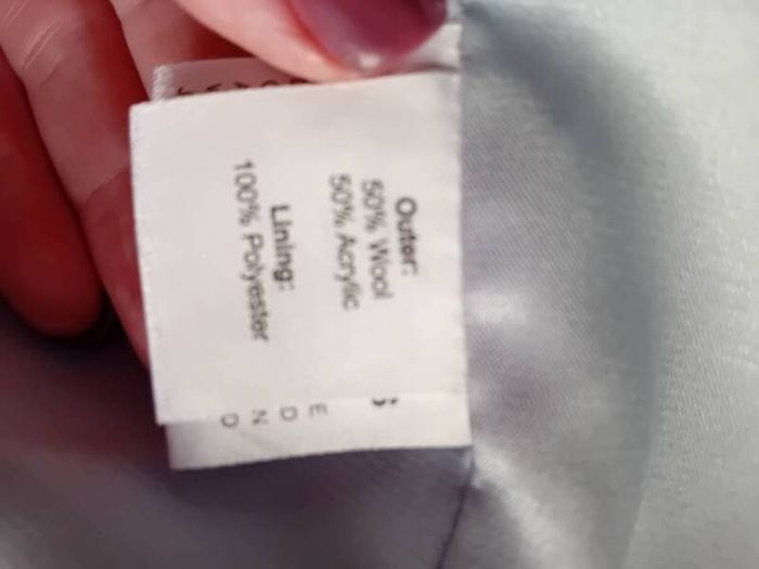 Wool Coat - American brand Almost Famous - Fits UK 8 - Brand New RRP 300