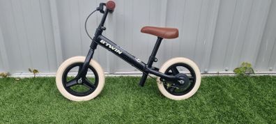 B'twin Kids' 10" Mountain Balance Bike Runride 520 -   Black