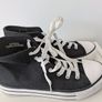 Hi Top Trainers - Black and White Image 2