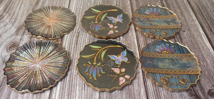 Handmade Epoxy Resin Tray Set